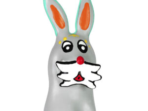 CONDOMERIE - PRESERVATIVO DECORATIVO PINTADO A MANO CONEJITO XL