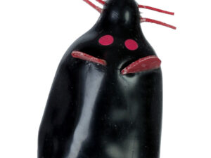 CONDOMERIE - PRESERVATIVO DECORATIVO PINTADO A MANO RATÓN NEGRO XL