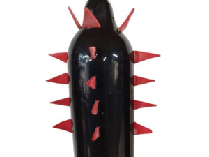 CONDOMERIE - PRESERVATIVO DECORATIVO PINTADO A MANO CACTUS NEGRO XL