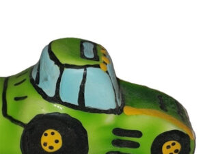 CONDOMERIE - PRESERVATIVO DECORATIVO PINTADO A MANO VERDE TRACTOR XL