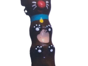 CONDOMERIE - PRESERVATIVO DECORATIVO PINTADO A MANO PERRO SALCHICHA MARRÓN XL