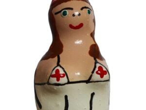 CONDOMERIE - PRESERVATIVO DECORATIVO PINTADO A MANO ENFERMERA MORENA