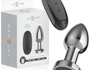 INTENSE - PLUG ANAL 10 VIBRACIONES METAL CON CONTROL REMOTO M
