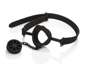 CALEXOTICS - SCANDAL MORDAZA CON TAPÓN DE SILICONA NEGRO