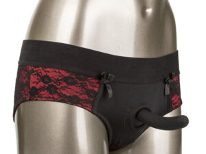 CALEXOTICS - SCANDAL SET DE BRAGUITAS SIN ENTREPIERNAS CON DILDO TALLA S/M