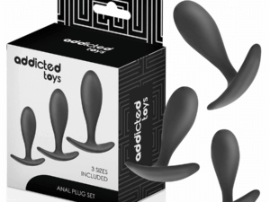 ADDICTED TOYS - SET DE 3 PLUG ANAL SILICONA MODELO 2