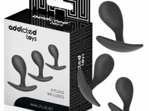 ADDICTED TOYS - SET DE 3 PLUG ANAL SILICONA MODELO 3