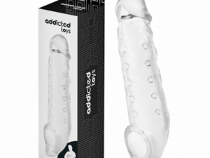ADDICTED TOYS - FUNDAS PARA EL PENE TRANSPARENTE TALLA M 27 CM