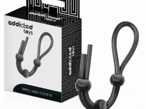 ADDICTED TOYS - CUERDA SILICONA PARA EL PENE DE LAZO TRIPLE