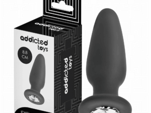ADDICTED TOYS - PLUG ANAL CON JOYA SILICONA TALLA S 8,8 CM