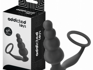 ADDICTED TOYS - PLUG ANAL CON ANILLO SILICONA MODELO 5