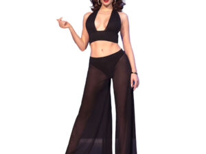 CHILIROSE - CR  4857 SET TOP Y PANTALONES NEGRO TALLA S