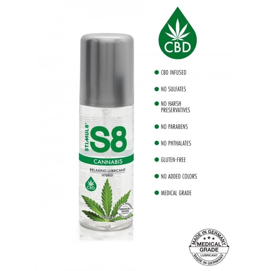 STIMUL8 - S8 LUBRICANTE HÍBRIDO CANNABIS 125 ML - Imagen 2