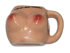 DIABLO PICANTE - IMÁN DE PECHOS EN TAZA CERÁMICA “FOR MY BEST FRIEND”