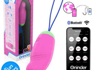 ONINDER CUTE - LOVE PLEASURE HUEVO VIBRO-ROTADOR 360 SILICONA - APP MUNDIAL GRATUITA