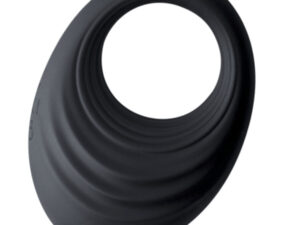 ROCKS- OFF - SPIRE ANILLO VIBRADOR PARA EL PENE NEGRO