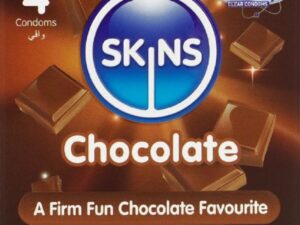 SKINS - PRESERVATIVOS PREMIUM SABOR CHOCOLATE PACK 4