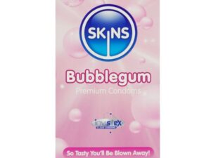 SKINS - PRESERVATIVOS PREMIUM SABOR CHICLE PACK 8