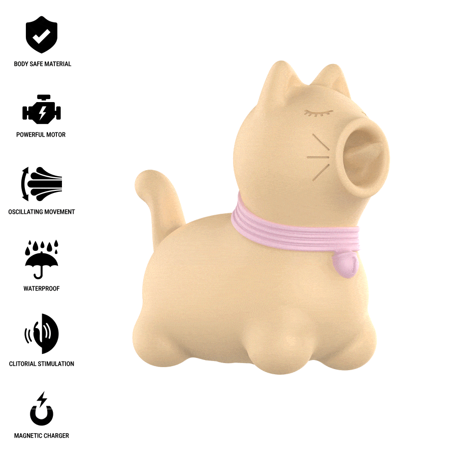 INTENSE - TOULOUSE ESTIMULADOR CON LENGUA ROTATIVA 360 AMARILLO - Imagen 2