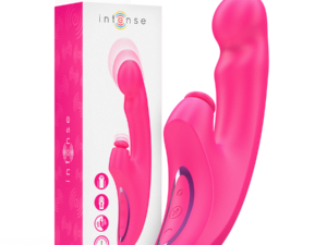 INTENSE - EMI VIBRADOR 13,5 CM MULTIFUNCIÓN 3 EN 1 10 VIBRACIONES ROSA