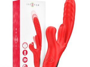 INTENSE - ROSALIA VIBRADOR MULTIFUNCIÓN 3 EN 1 ROJO