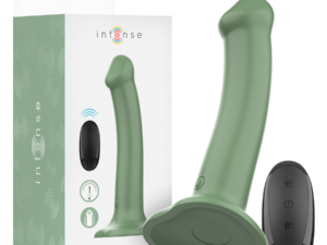 INTENSE - BECCA VIBRADOR CON VENTOSA 10 VIBRACIONES VERDE CONTROL REMOTO