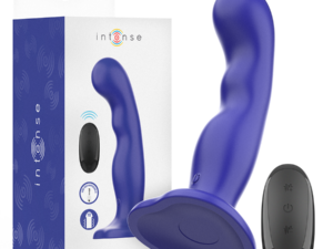 INTENSE - SHORTY VIBRADOR CON VENTOSA AZUL CONTROL REMOTO