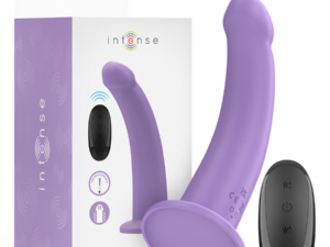 INTENSE - EDDIE VIBRADOR 17,5 CM 10 VIBRACIONES MORADO CONTROL REMOTO