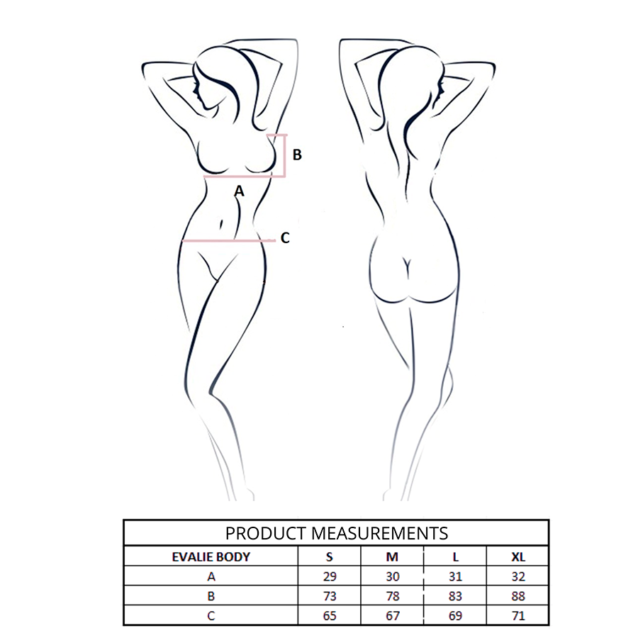 PASSION - EVALIE BODY BLANCO L/XL - Imagen 4