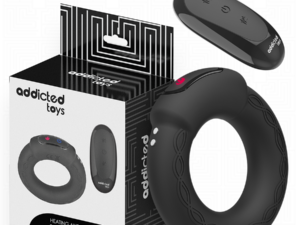 ADDICTED TOYS - ANILLO PENE VIBRADOR EFECTO CALOR CONTROL REMOTO