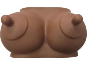 DIABLO PICANTE - HUCHA FORMA DE TETAS TONO OSCURO