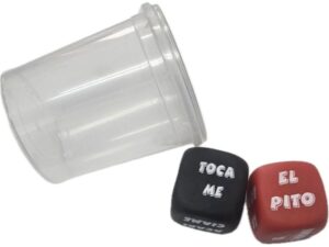 DIABLO PICANTE - DADOS VERBO + LUGAR DEL CUERPO CON CUBILETE