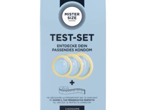 MISTER SIZE - TEST SET 3 PRESERVATIVOS DIFERENTES TALLAS + CINTA MÉTRICA