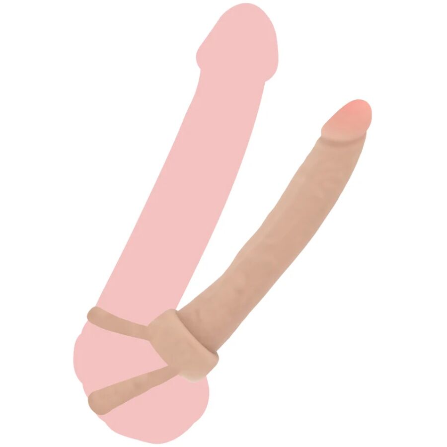 GET REAL - DOUBLE TROUBLE PENETRADOR ANAL SILICONA 16 CM - Imagen 2