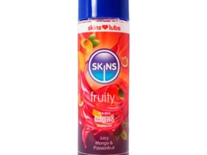 SKINS - FRUITY LUBRICANTE BASE DE AGUA MANGO  FRUTA PASIÓN 130 ML