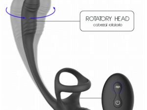 ADDICTED TOYS - PLUG ANAL VIBRACIÓN Y WAVING 360 Y ESTIMULADOR TESTÍCULOS