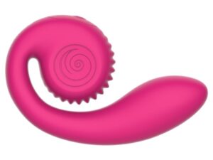 SNAIL VIBE - GIZI LITE VIBRADOR DUAL PUNTO G Y CLÍTORIS ROSA