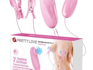 PRETTY LOVE - IMONIE SET MULTIFUNCIONAL 3 EN 1 CON SUCCIONADOR, PEZONES Y CLÍTORIS