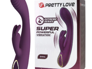 PRETTY LOVE - EMMA VIBRADOR CON ESTIMULADOR RABBIT MORADO