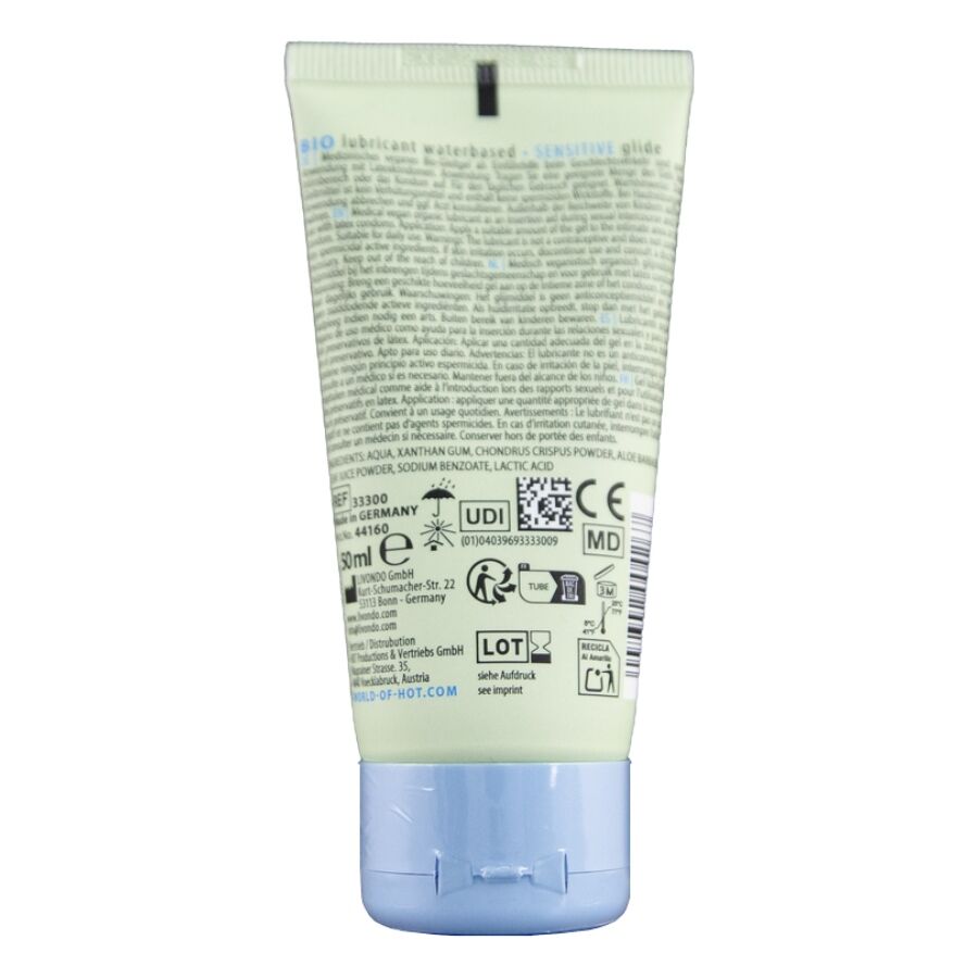 HOT - BIO LUBRICANT LUBRICANTE BIO BASE AGUA SENSIBLE 50 ML - Imagen 2
