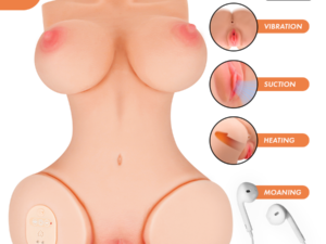 INTENSE DEEP TOUCH - VERO TORSO ANO Y VAGINA CON EFECTO SUCCIÓN, CALOR, VIBRACIÓN Y VOZ CON CONTROL REMOTO 5.5 KG