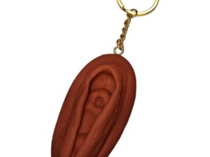 DIABLO PICANTE - LLAVERO DE VAGINA TONO OSCURO