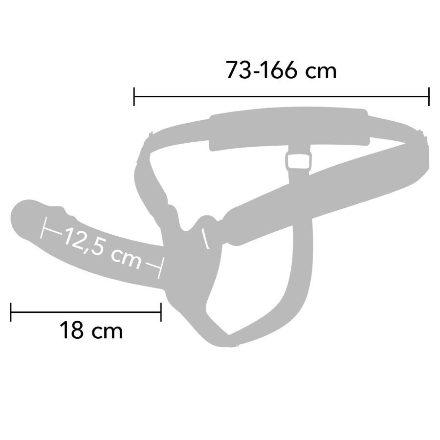 HIDDEN DESIRE - INFERNO STRAP-ON FUNDA PARA PENE 18 CM - Imagen 2