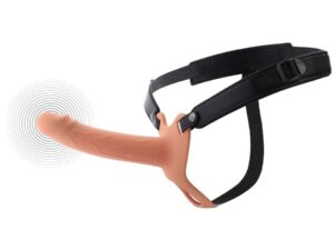 HIDDEN DESIRE - INFERNO STRAP-ON FUNDA PARA PENE CON VIBRACIÓN 18 CM