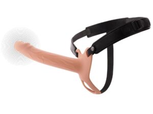 HIDDEN DESIRE - INFERNO STRAP-ON FUNDA PARA PENE CON VIBRACIÓN 20 CM