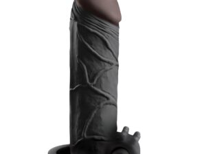 FANTASY X- TENSIONS - EXTENSION PARA EL PENE CON VIBRADOR REAL FEEL 2 NEGRO