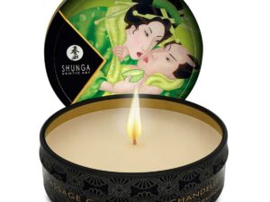 SHUNGA - MINI CARESS BY CANDELIGHT VELA MASAJE TÉ VERDE 30 ML - Imagen 1