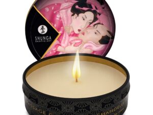 SHUNGA - MINI CARESS BY CANDELIGHT VELA MASAJE ROSAS 30 ML - Imagen 1