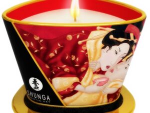 SHUNGA - MINI CARESS BY CANDELIGHT VELA MASAJE FRESAS Y CAVA 170 ML - Imagen 1