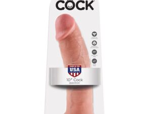 KING COCK - 10 PENE NATURAL 25.4 CM